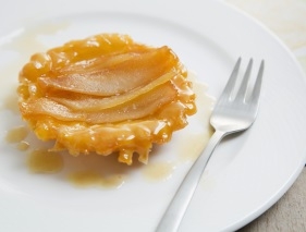 Tarte tatin van peer