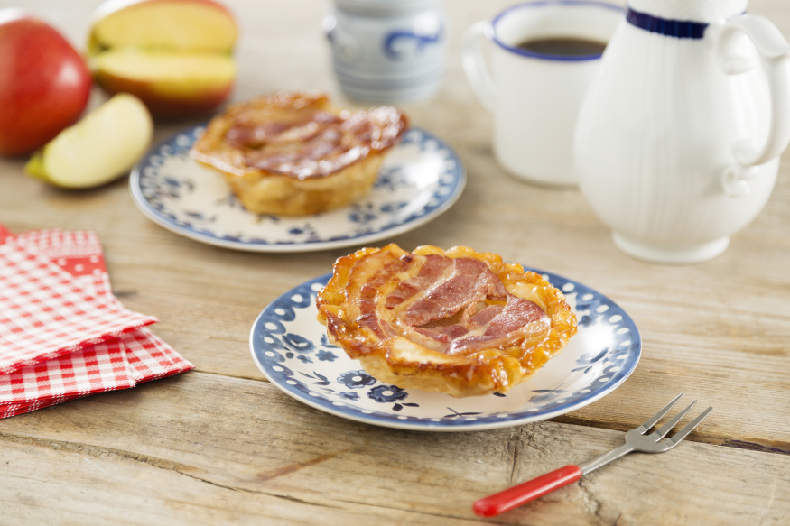 Tarte Tatin met appel en spek