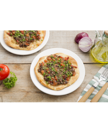 Turkse pizza (Lahmacun)