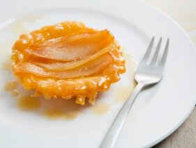 Tarte tatin van peer