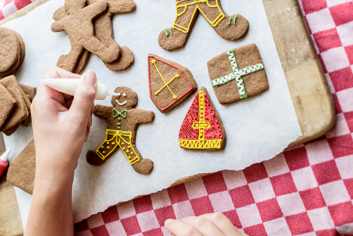 Versierde speculaasjes