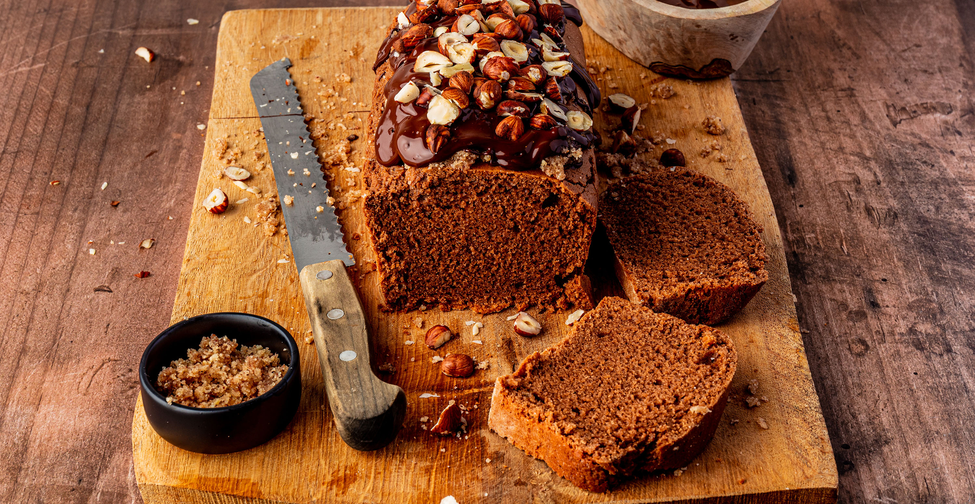 Vegan Hazelnoot praline cake