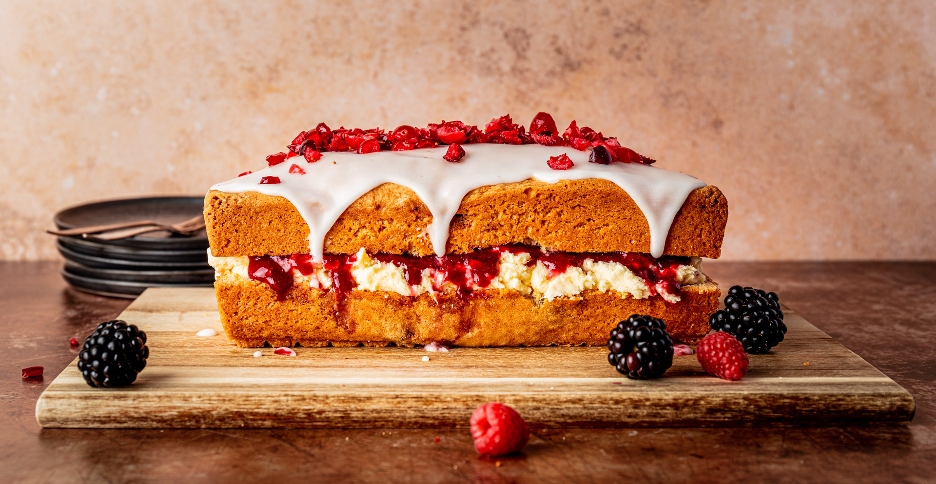 Vegan kersencake 