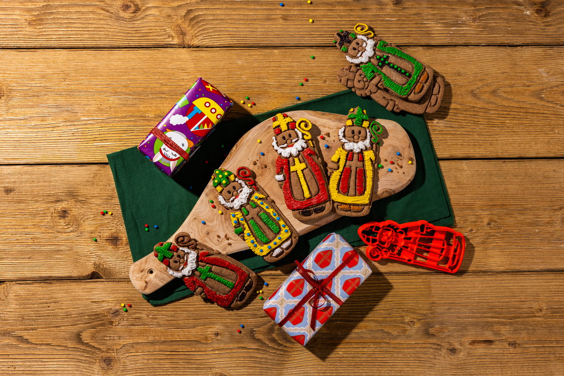 Versierde speculaaspoppen