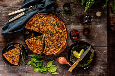 Winterse vegan quiche