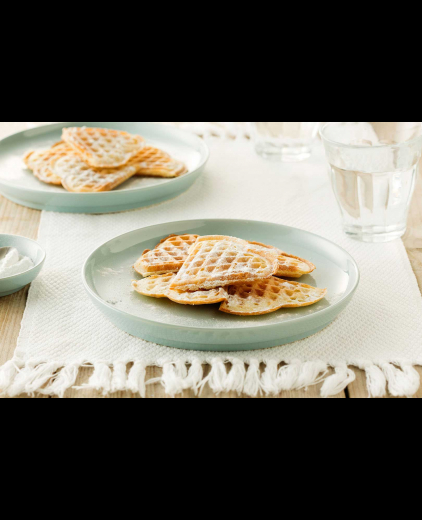 Wafels van oliebollenmix