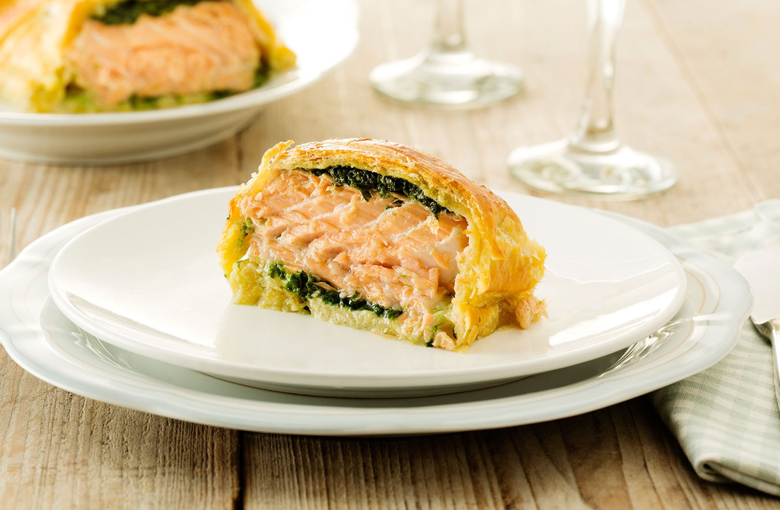 Zalm in bladerdeeg