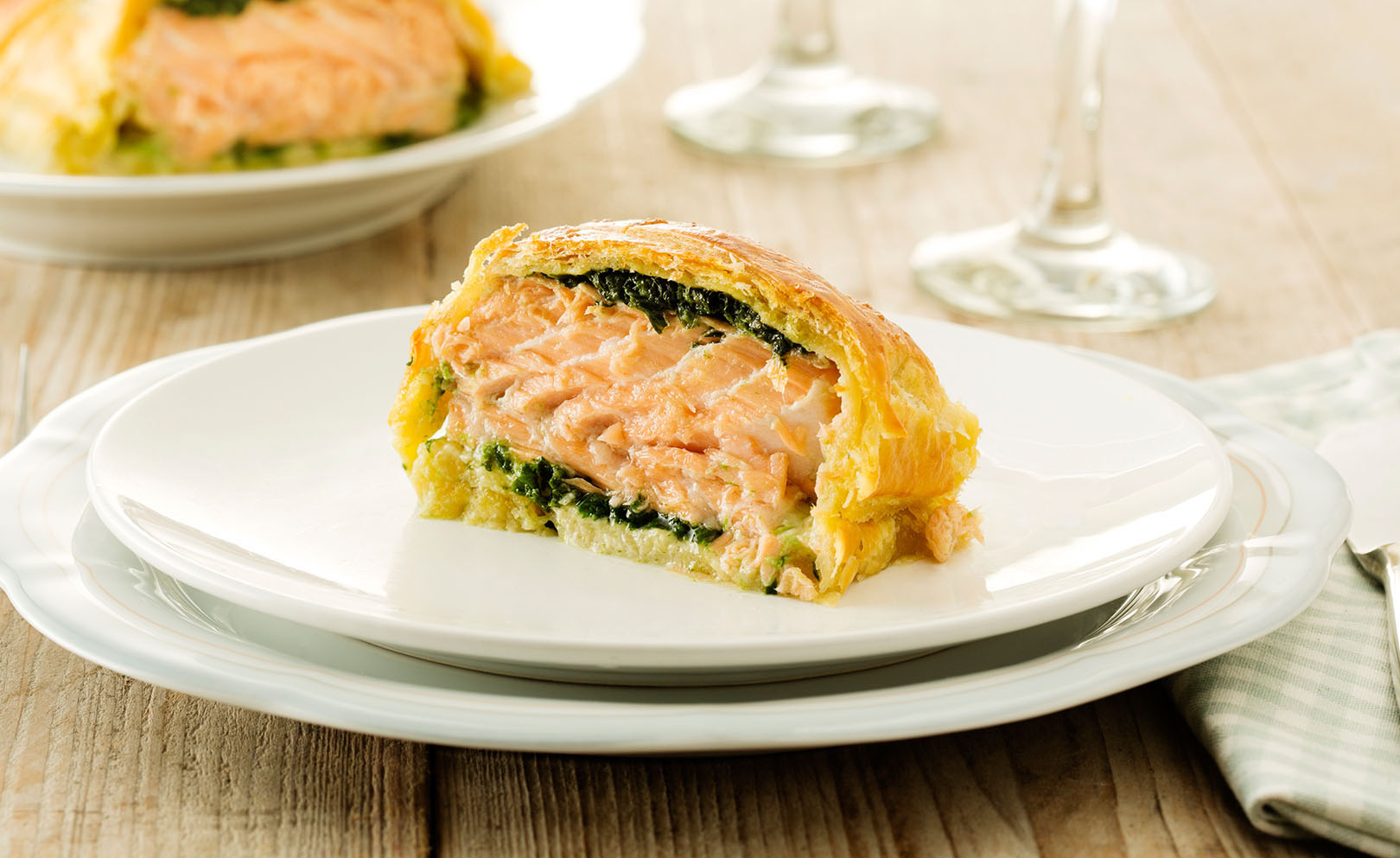 Zalm in bladerdeeg