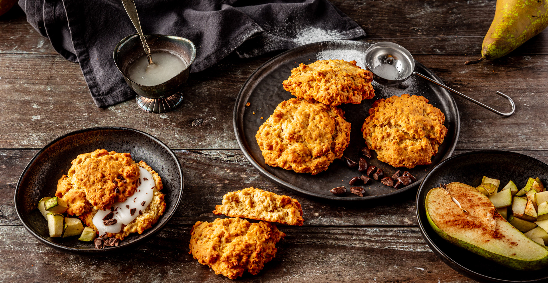 Glutenvrije scones met peer