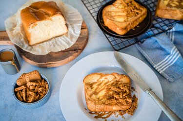 Custard toast met speculoos