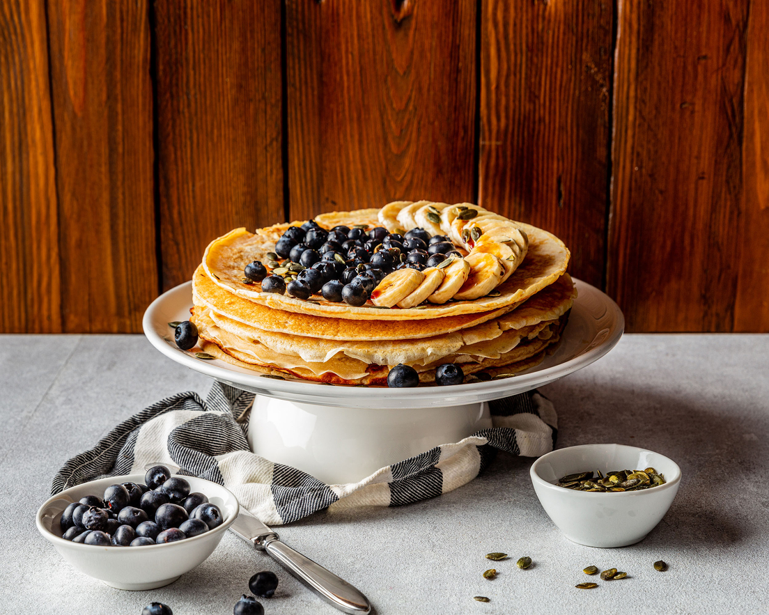 Glutenvrij proteïne pannenkoeken