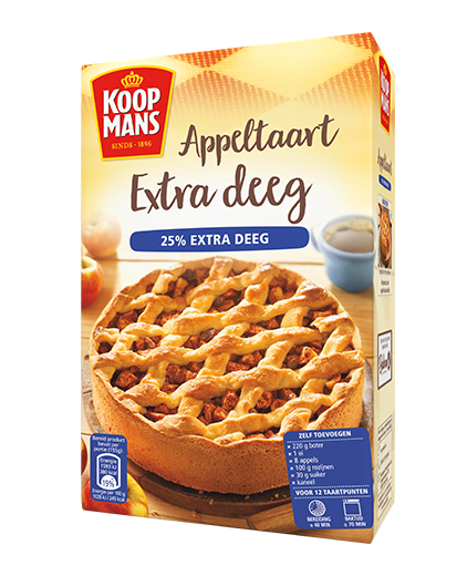 Appeltaart extra deeg