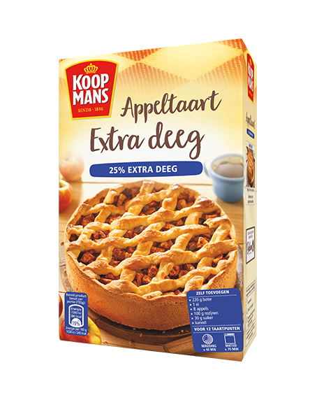 Appeltaart extra deeg