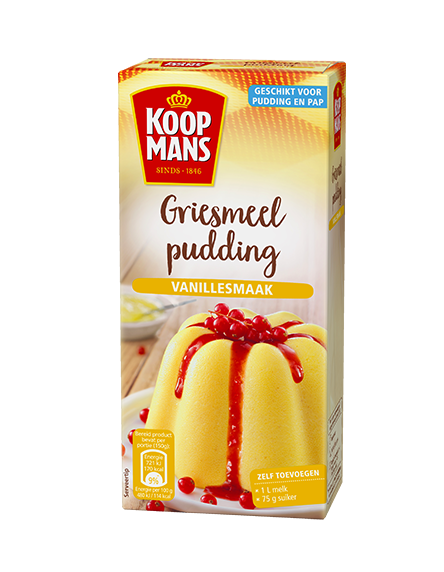 Griesmeelpudding Vanillesmaak