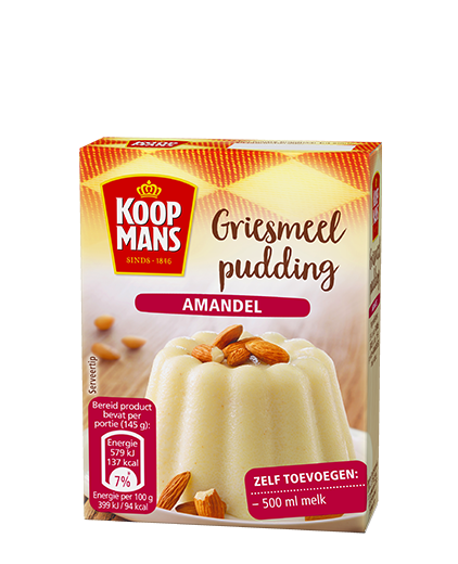 Griesmeelpudding Amandel