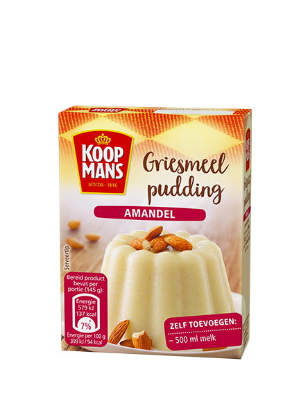 Griesmeelpudding Amandel