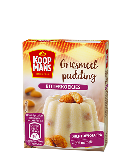 Griesmeelpudding Bitterkoekjes