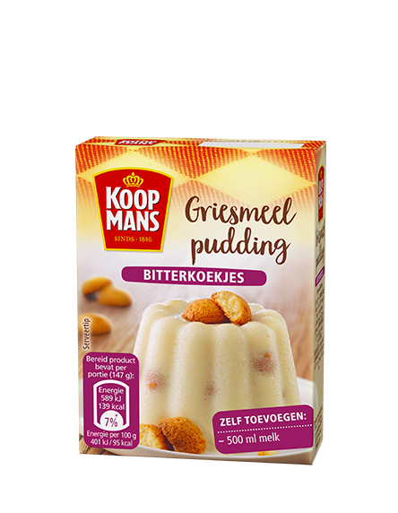 Griesmeelpudding Bitterkoekjes