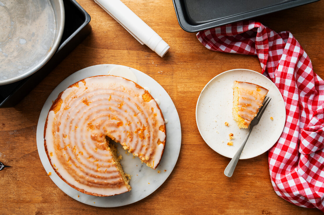 Sinaasappelcake met frosting