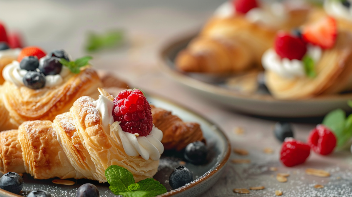 Roomhoorn met vruchten