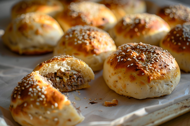Gevulde broodjes met lamsgehakt