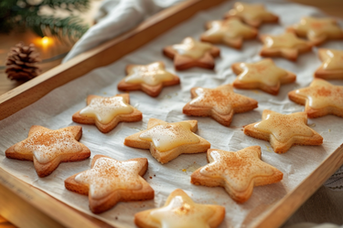 Koffiekoekjes met sinaasappelglazuur en kaneel