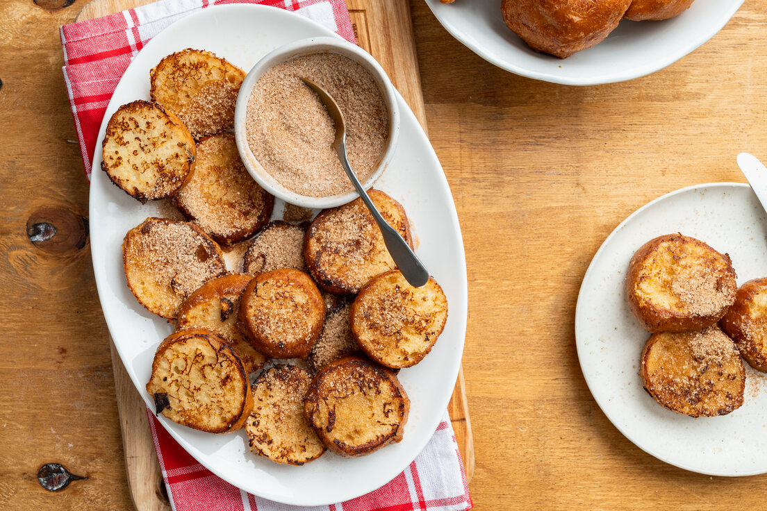 Oliebollen wentelteefjes