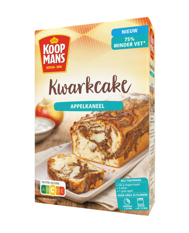 Kwarkcake Appelkaneel