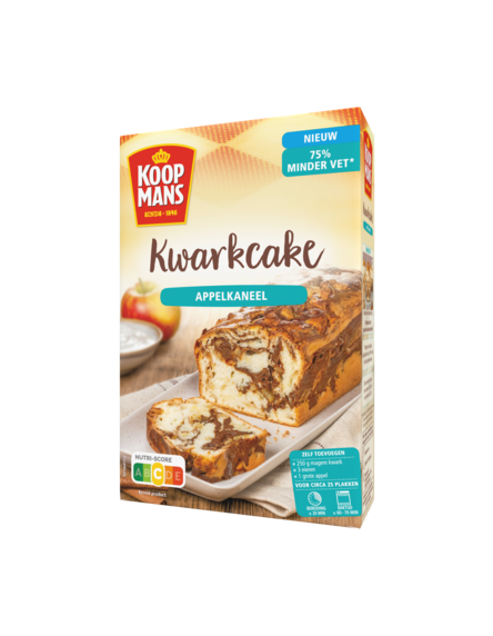 Kwarkcake Appelkaneel