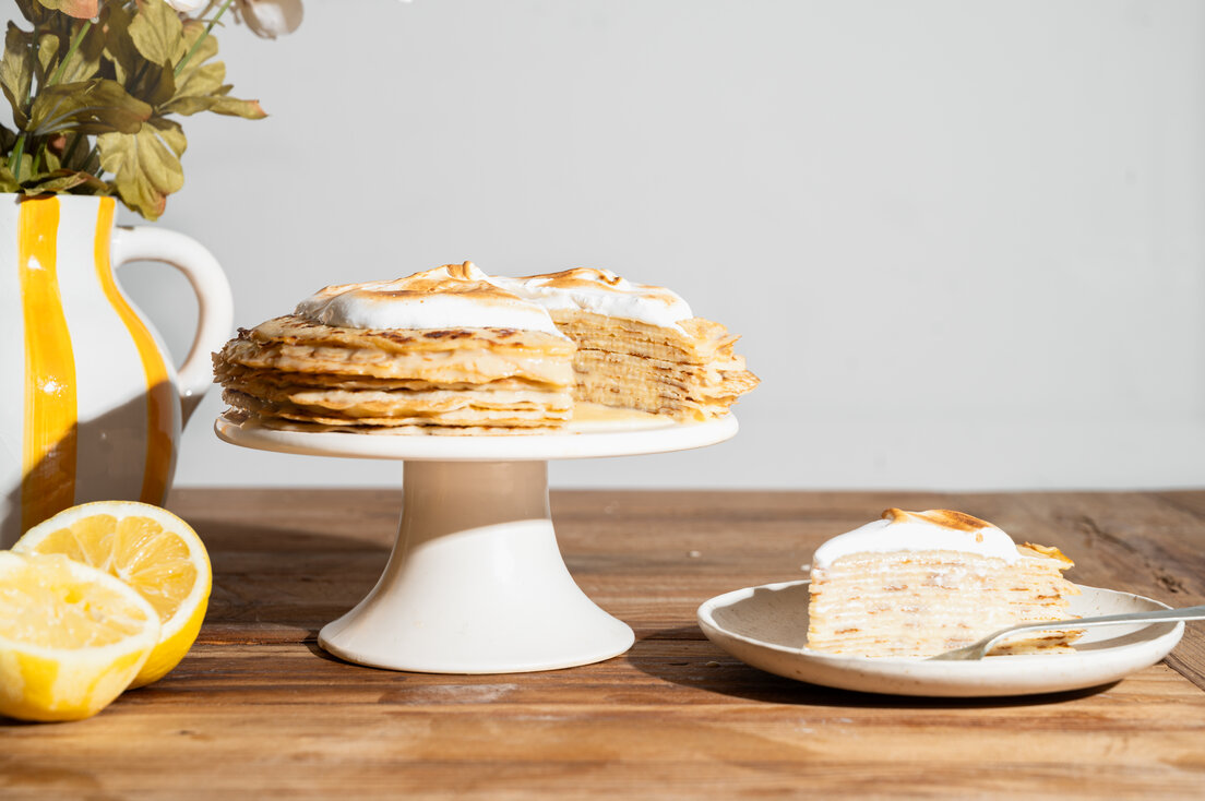 Lemon curd pannenkoekentaart