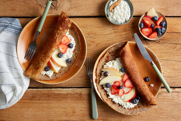 Pannenkoeken met bananenmeel