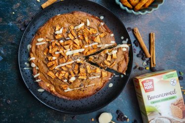 Appelcake met vanillesaus